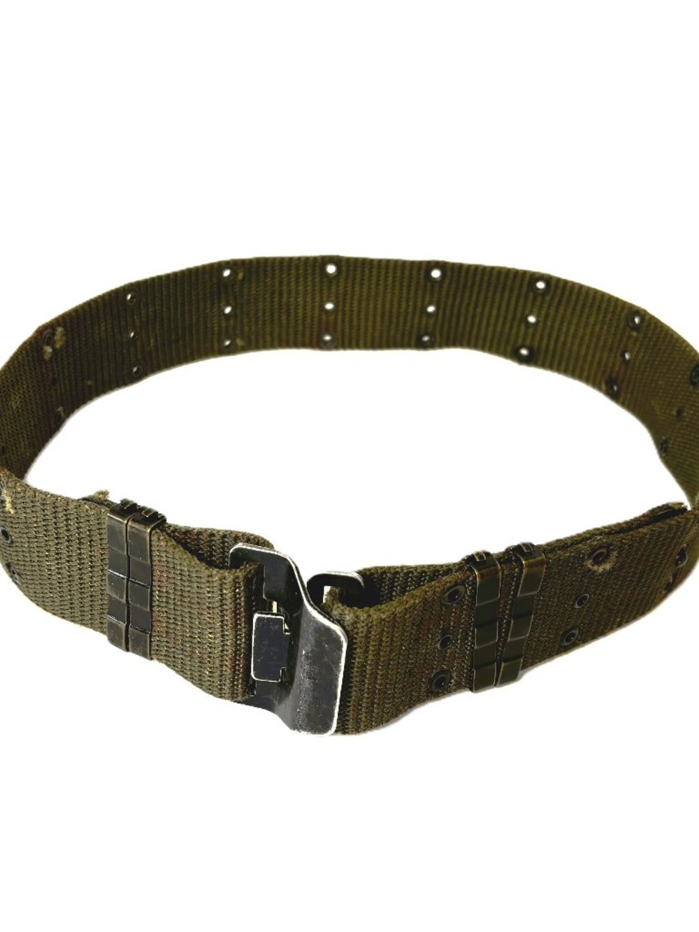Vtg Military Green Tactical Quick Release Gear Web 2.25” Belt Medium